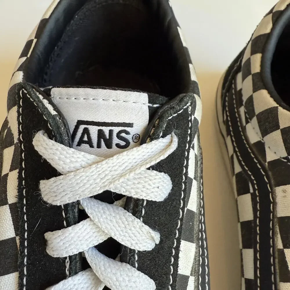 Vans Youth Old Skool Checkerboard Shoes 4 - Picture 8 of 11